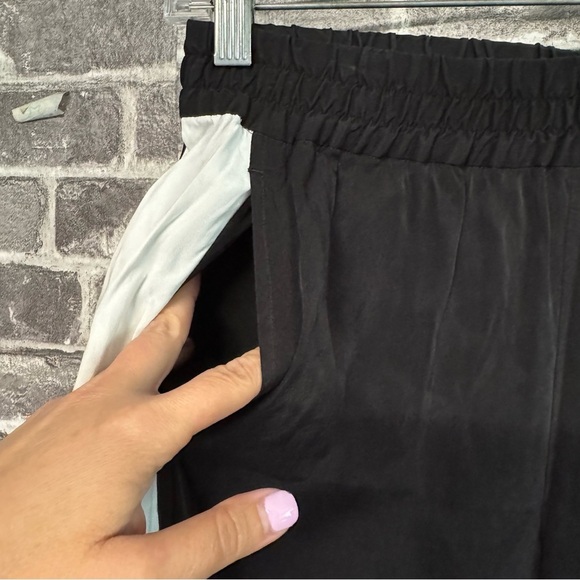 Universal Standard for J. Crew Black White Side Stripe Pant - Picture 4 of 9